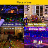 Samurai Dual Sword  LED Light 9 colors RGBW / 180 MW Laser 