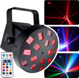 Mushroom Flower Effect 12-W LED RGBW Stage Lighting with USB Type C Port and Remote Control