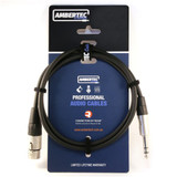AMBERTEC CABLE 3M XLR TO 6.35MM TRS