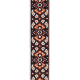 D'Addario Eco Comfort Woven Guitar Strap - Red & Orange