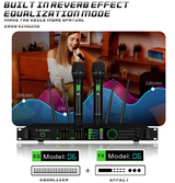 X-DUOMIC  2 Microphone Handheld True Diversity 200 meters anti-howling FBX wireless KTV microphone