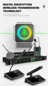 X-DUOMIC  2 Microphone Handheld True Diversity 200 meters anti-howling FBX wireless KTV microphone