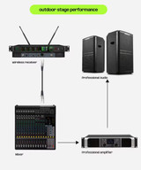 X-DUOMIC  2 Microphone Handheld True Diversity 200 meters anti-howling FBX wireless KTV microphone