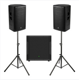 Hire - Mackie Master Mix ( 2 x Mackie Thump 15A and 1 SRM1850 18'' Mackie Subwoofer)