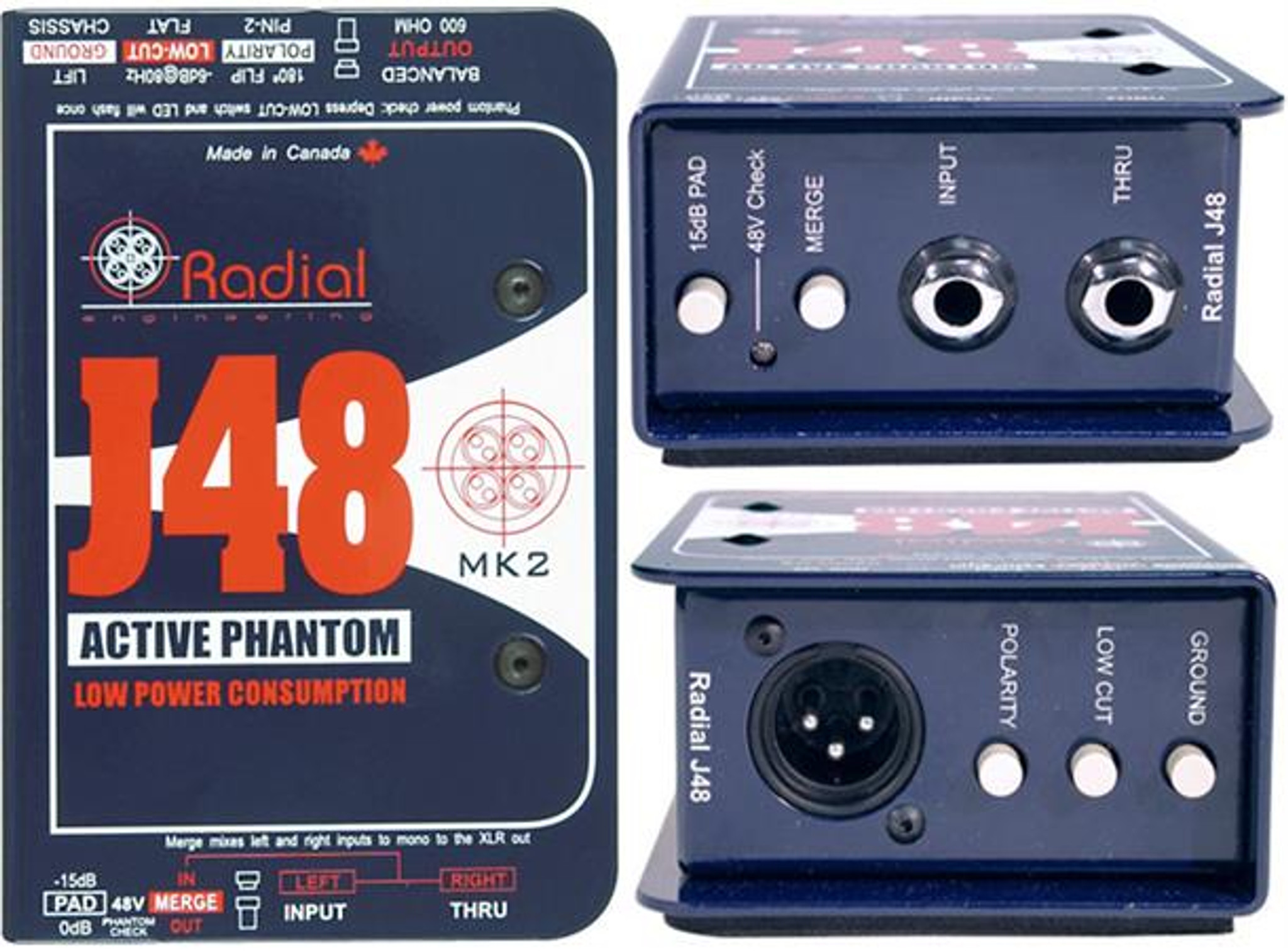 Radial J48 DI ラディアル ダイレクトボックス - レコーディング/PA機器