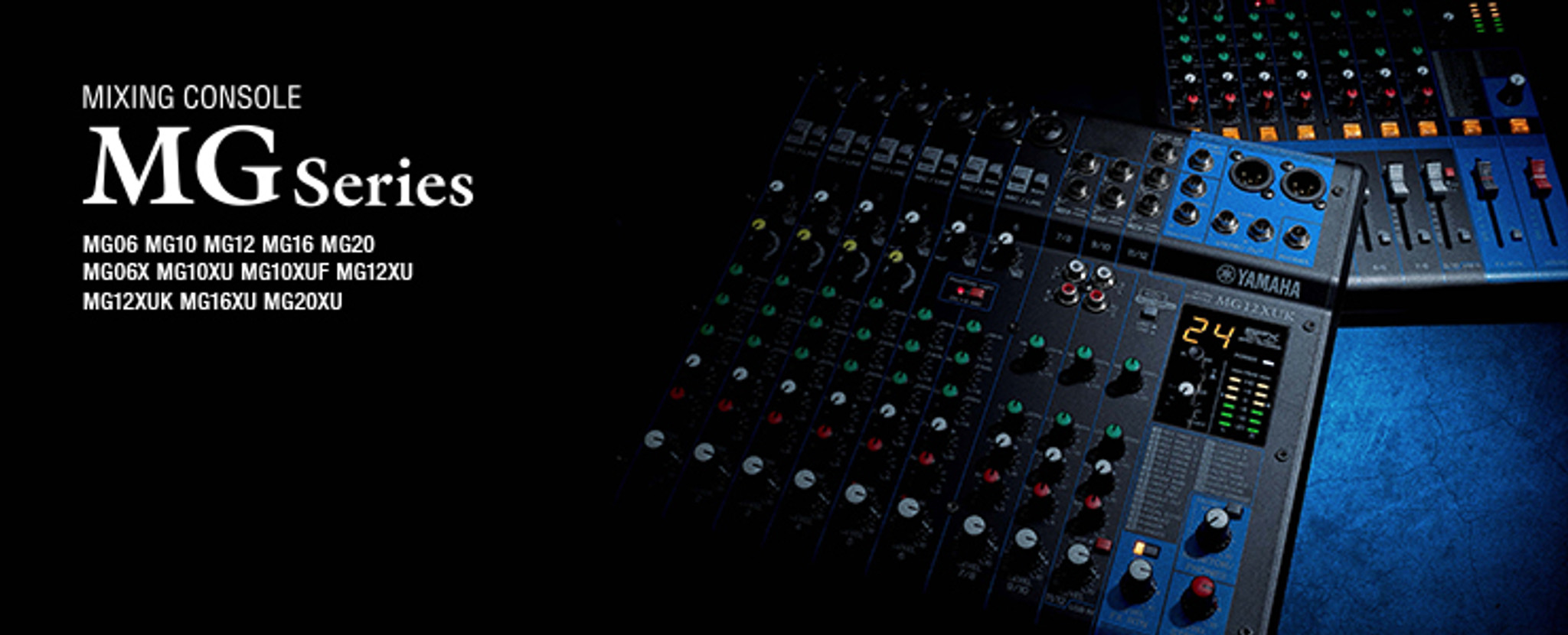 Yamaha MG12XU 12 Input Mixer w/ FX & USB Audio Interface (Fader Version