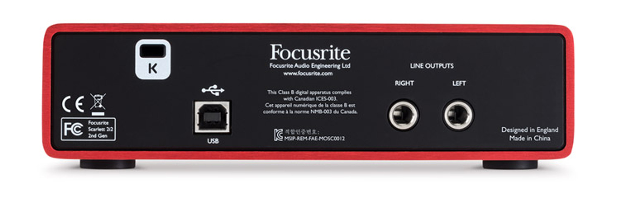 focusrite scarlett 2i2 line outputs