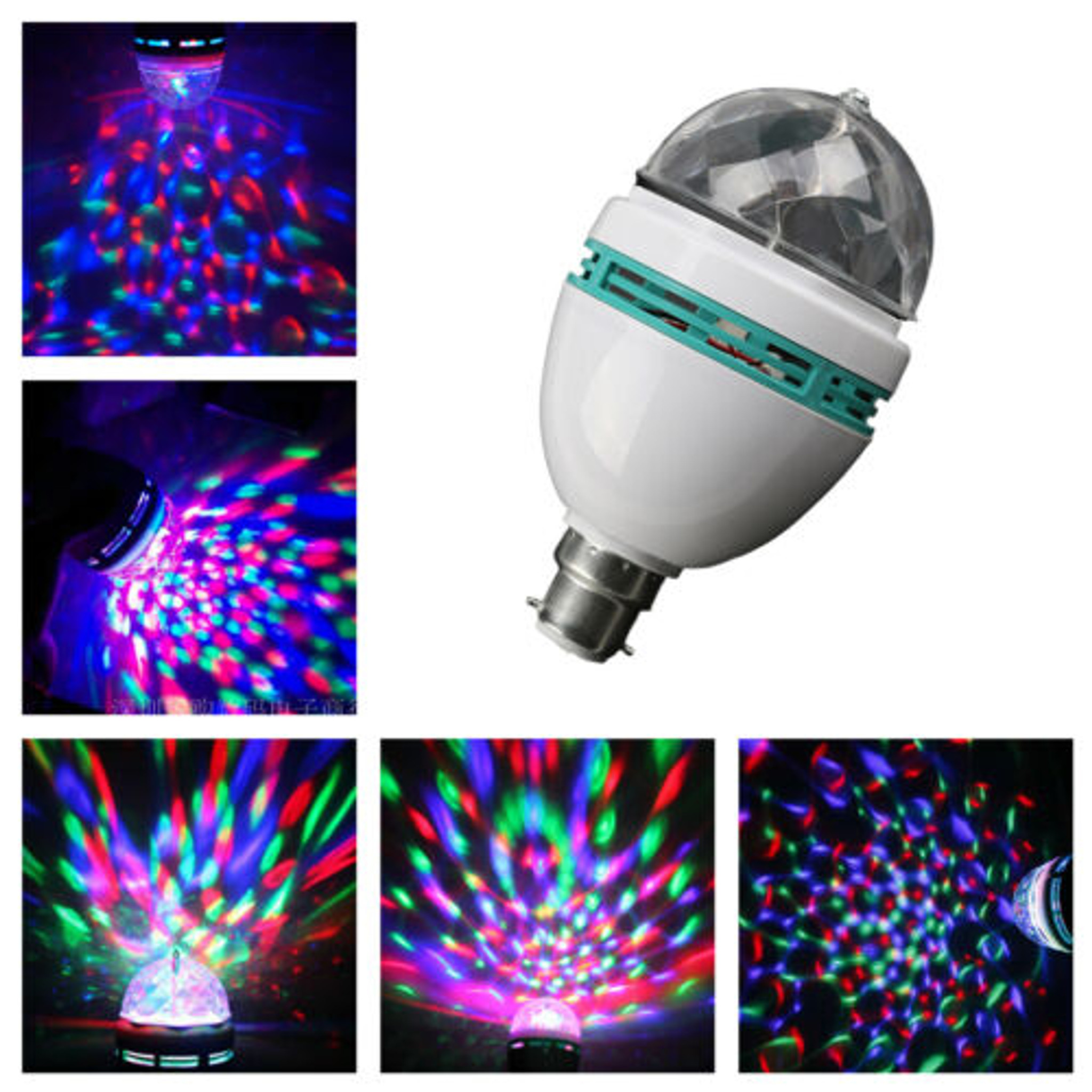 Rotating Disco Ball LED Light Bulb