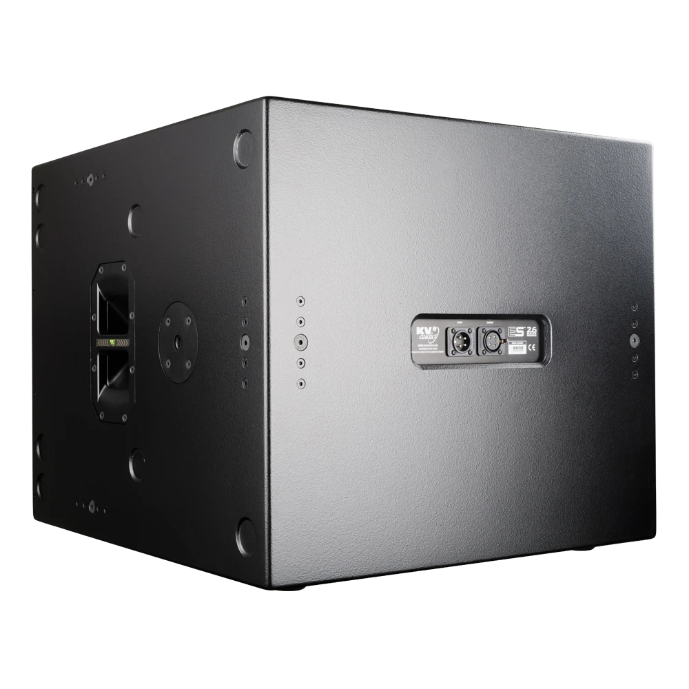 KV2 ES 2.6 Active Driven Bass Module front view showing the compact 12-inch subwoofer cabinet