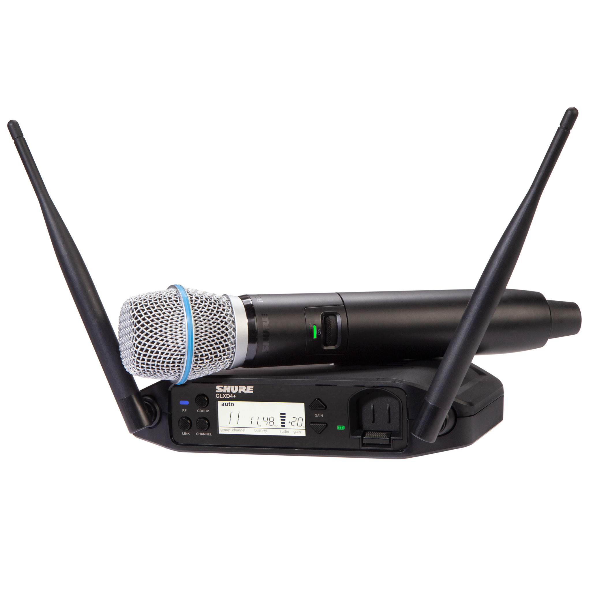 Shure GLXD24+B87A Wireless Vocal System with BETA 87A - Music On Stage