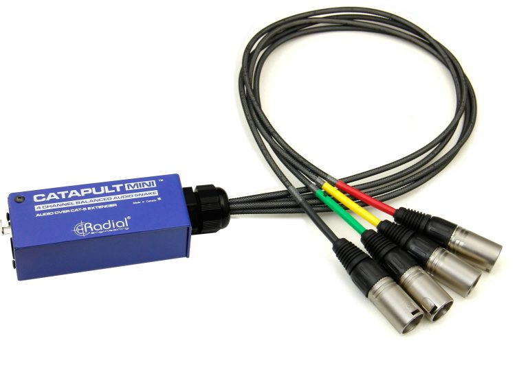 Radial Catapult Mini RX 4-channel Cat5 audio receiver with balanced outputs