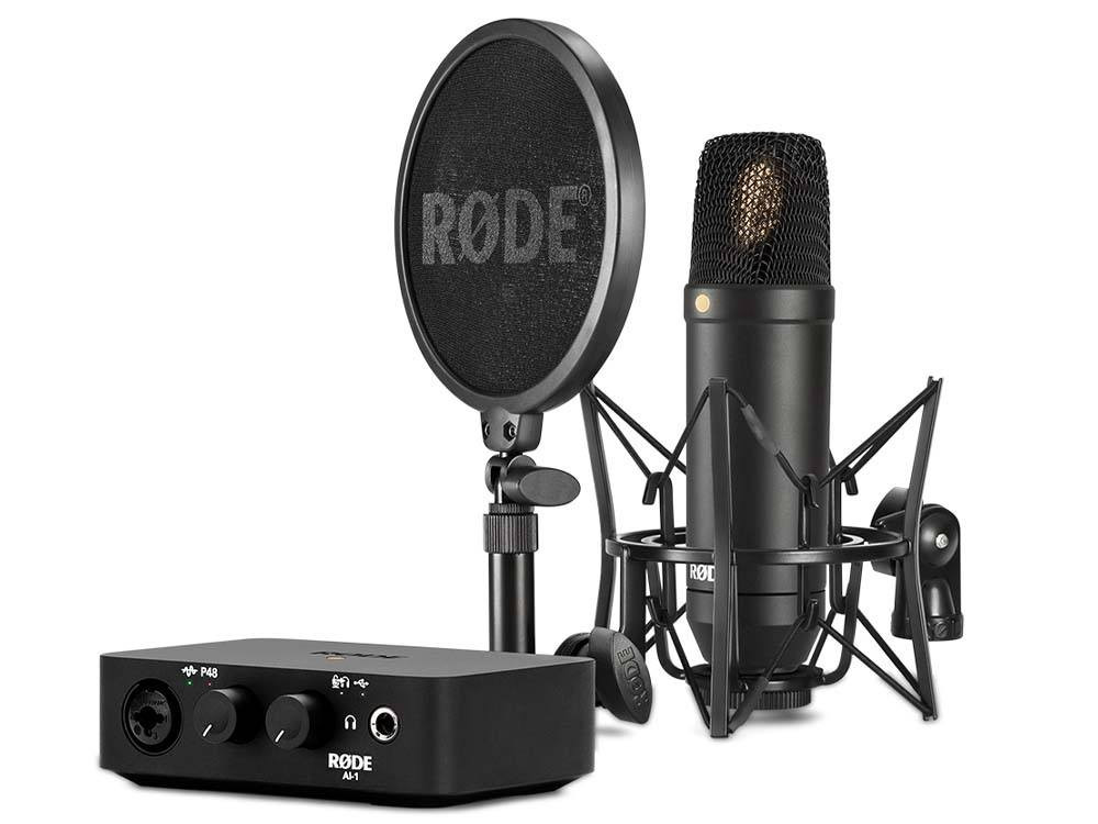 Rode Complete Studio Kit including NT1 microphone, AI-1 interface, SM6 shock mount, XLR and USB cables