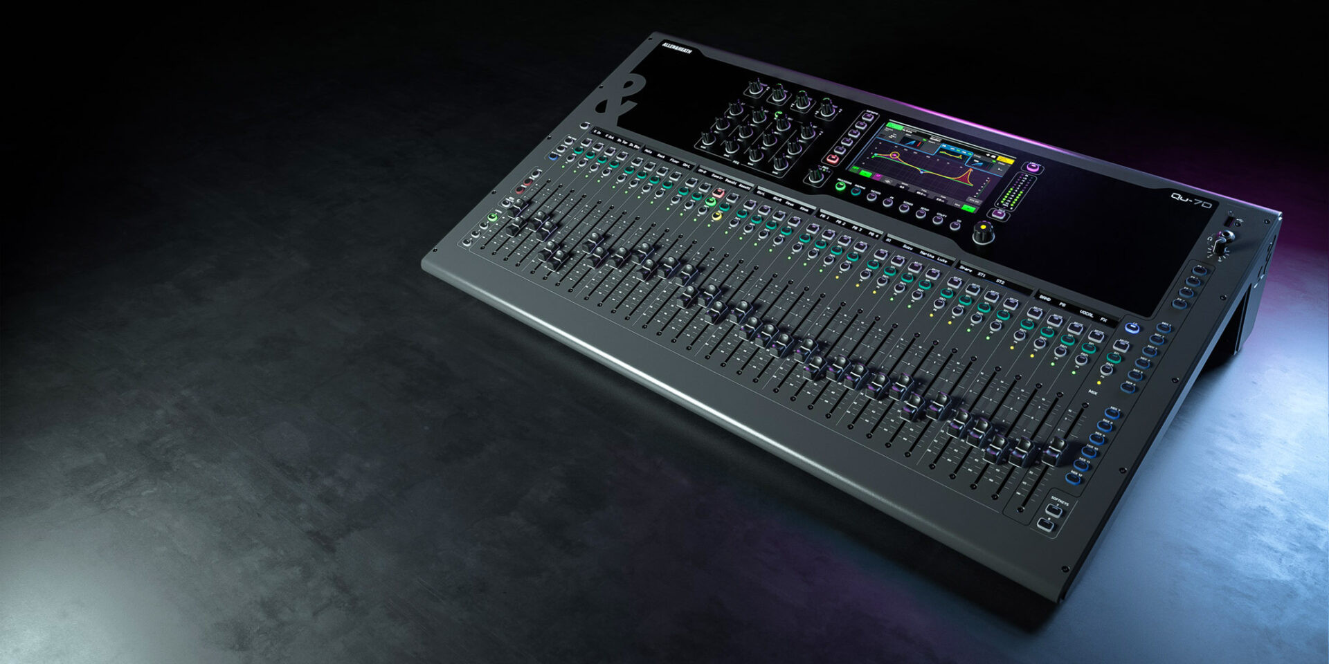 Allen and Heath Qu-7d 38-channel digital mixer with 33 faders and Dante networking