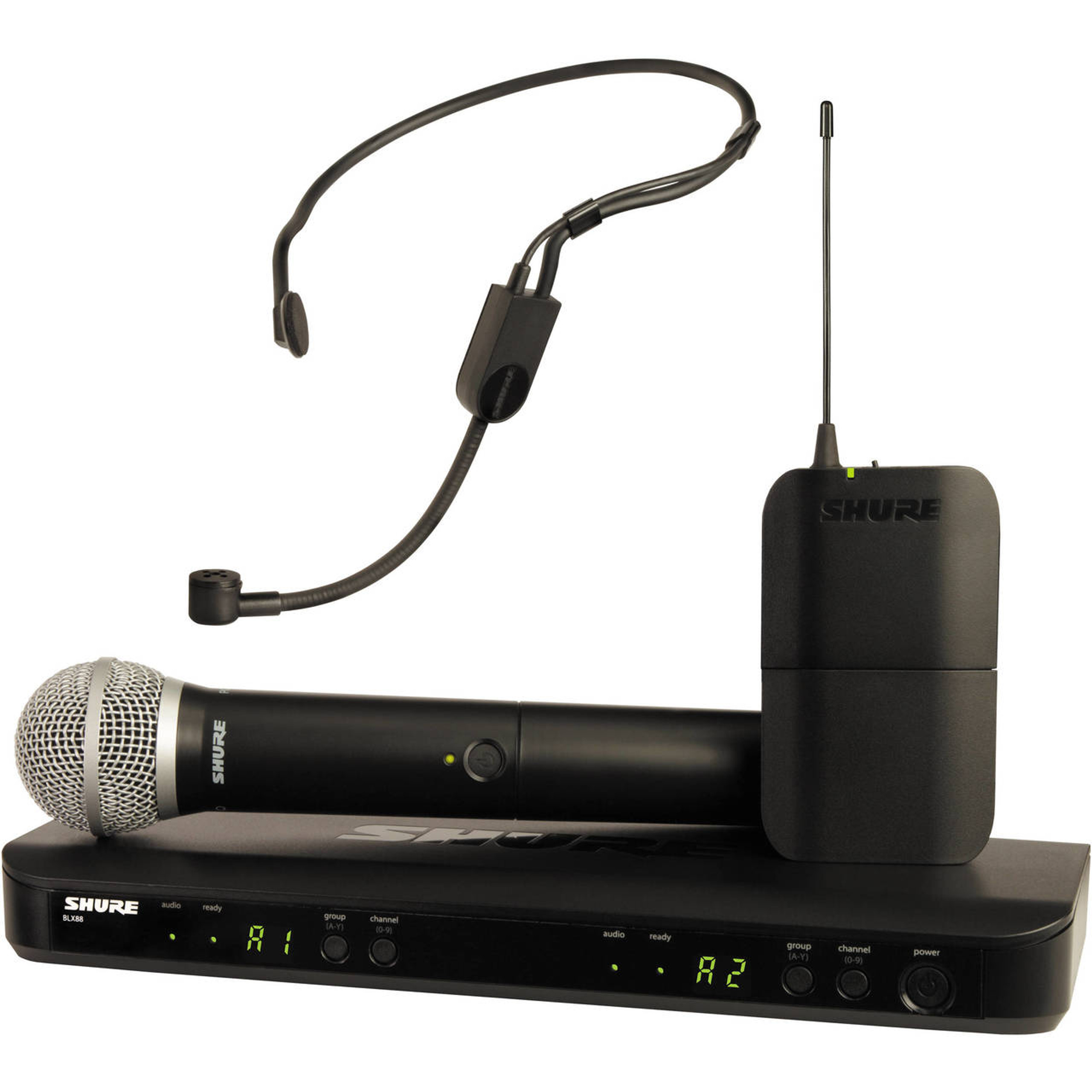 Shure BLX188CVL Wireless Dual Lapel Microphone System Lavalier Speech