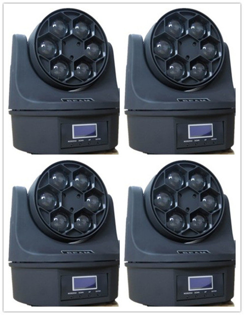 Hawkeye Bee Eye Light Led Beam Moving Head 6 x 15 Watt Lights RGBW Mini