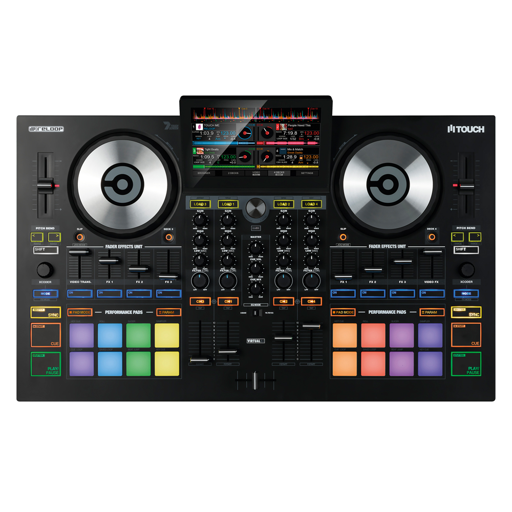 RELOOP TOUCH 4 CHANNEL DJ CONTROLLER VIRTUALDJ - Music On Stage