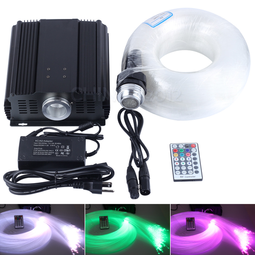 DMX 35W RGB 28key remote LED Fiber Optic star ceiling kit light 1000pcs ...