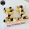 Luxury Gold & Chocolate Number 21 Cake – Milestone Birthday Number Cake