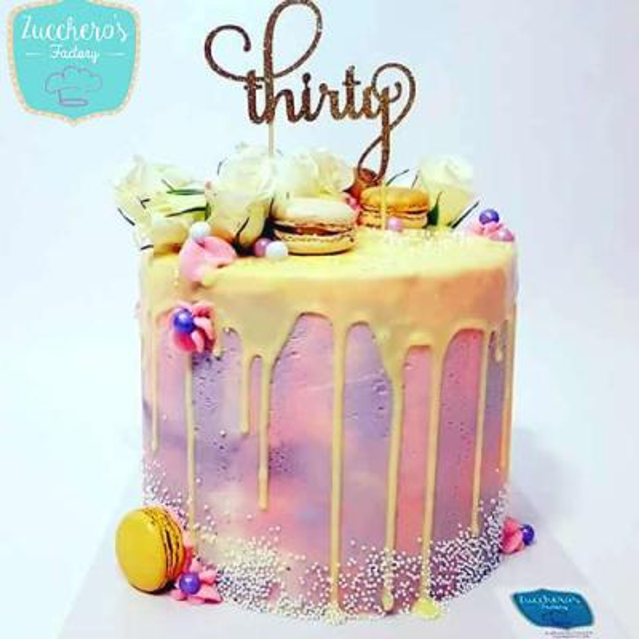 Beautiful Handmade 30th Birthday Cake - The Cake Mixer | The Cake Mixer