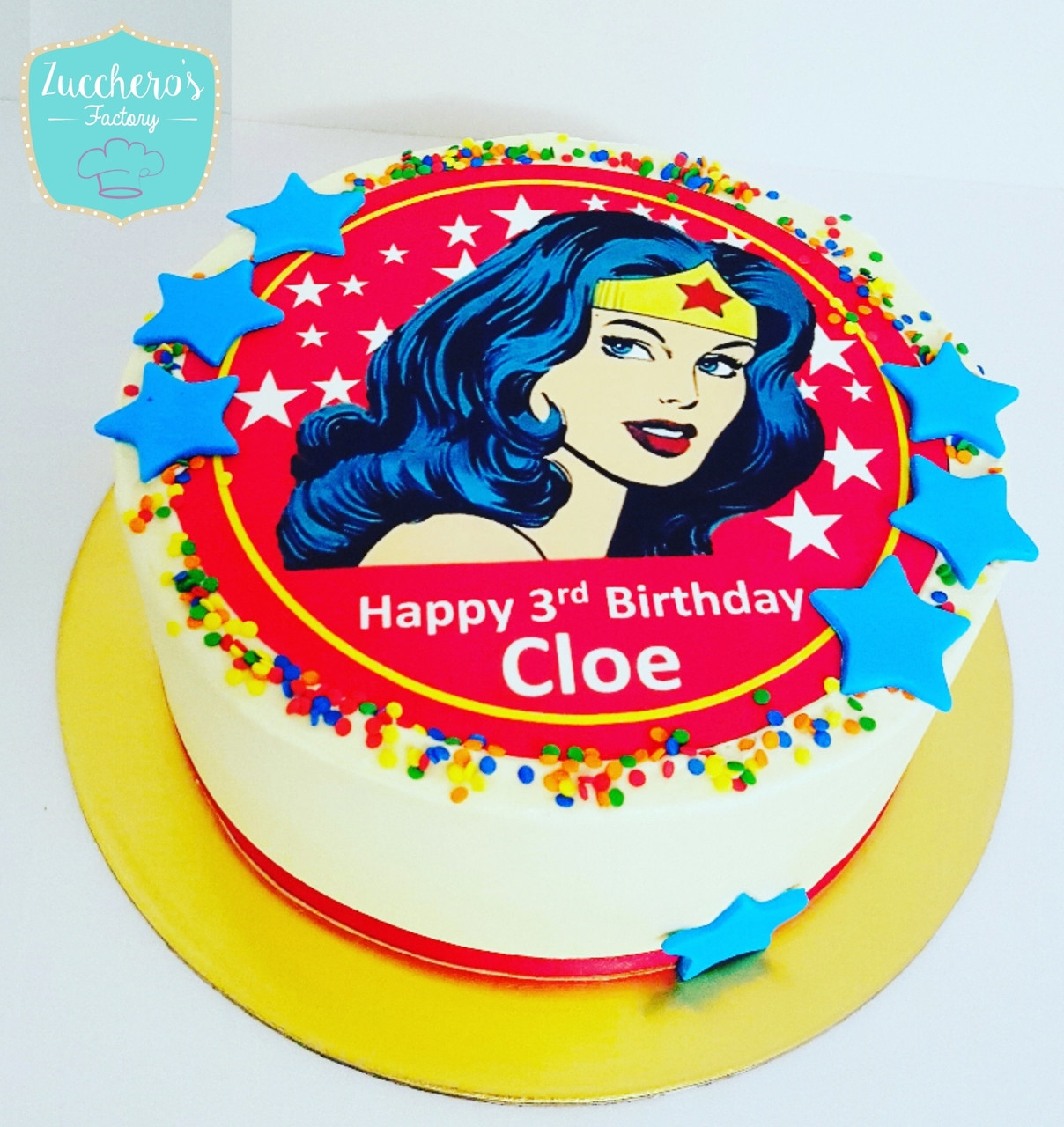 Wonder Woman Cream Cake – Cake With Us