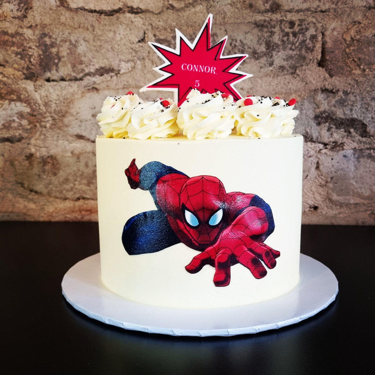 Super Spiderman Cream Cake - Dough and Cream