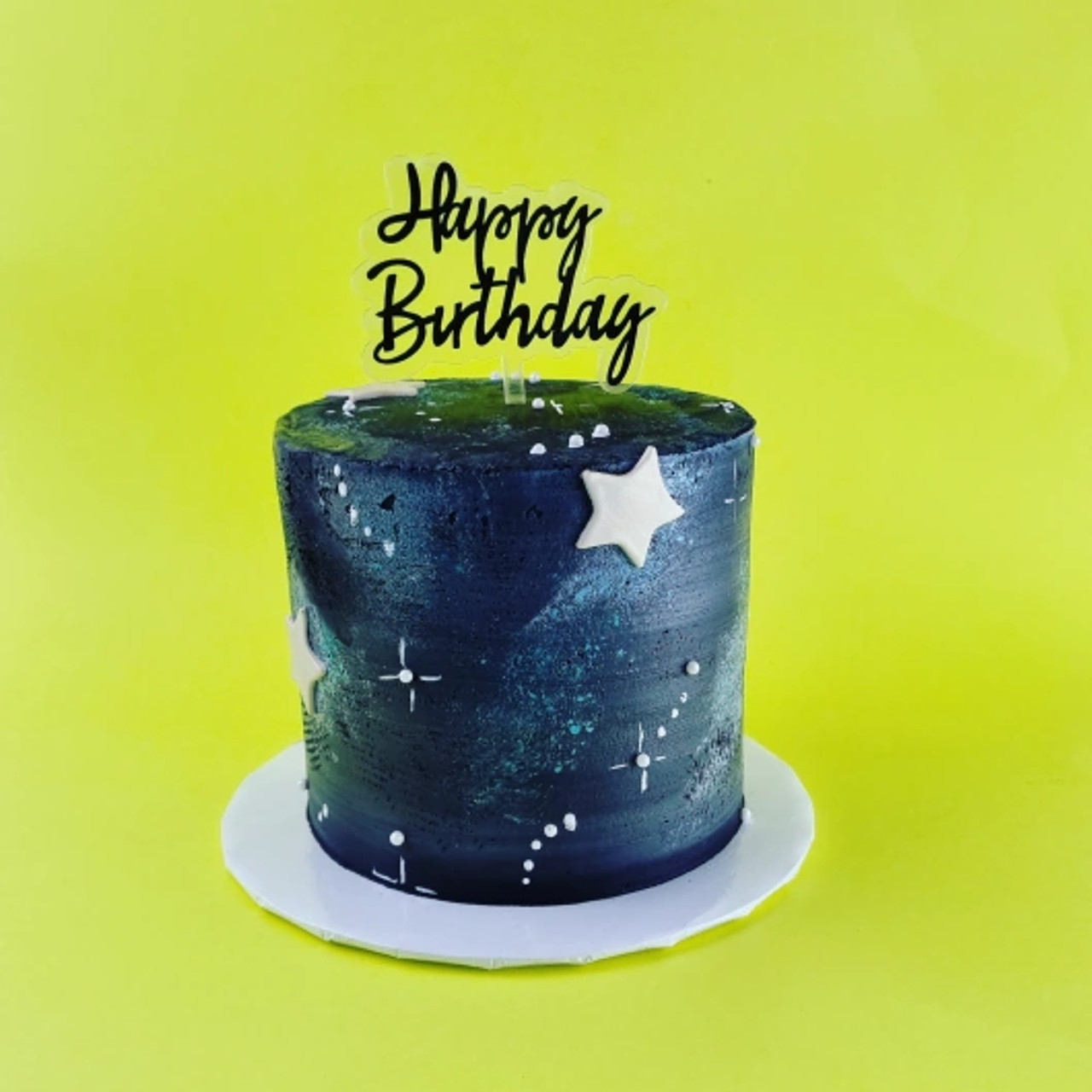 Easy Galaxy Cake {Buttercream Icing} - CakeWhiz