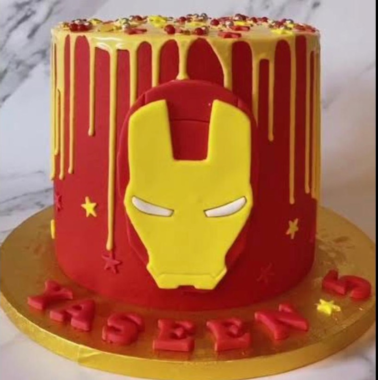 Iron Man - Edible Birthday Cake OR Cupcake Topper – Edible Prints On Cake  (EPoC)