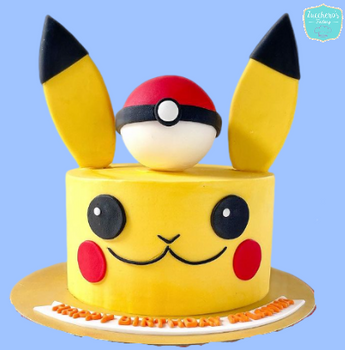 Pikachu Pokemon 6"  Sponge Cake