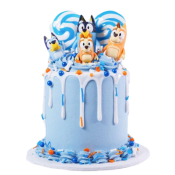 Deluxe BLUEY Family Candy BIRTHDAY Cake 