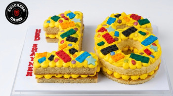 Custom LEGO Brick Number 16 Cake – Birthday & Celebration Cake