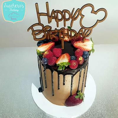 Disney Chocolate Birthday Cake - Zucchero's Factory