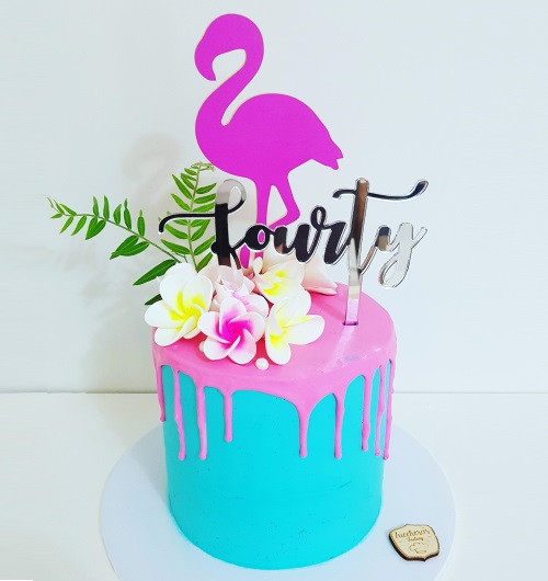 Tropical 40th Birthday Cake Zuccheros