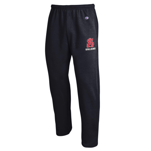 Champion Black Open Bottom Sweatpants