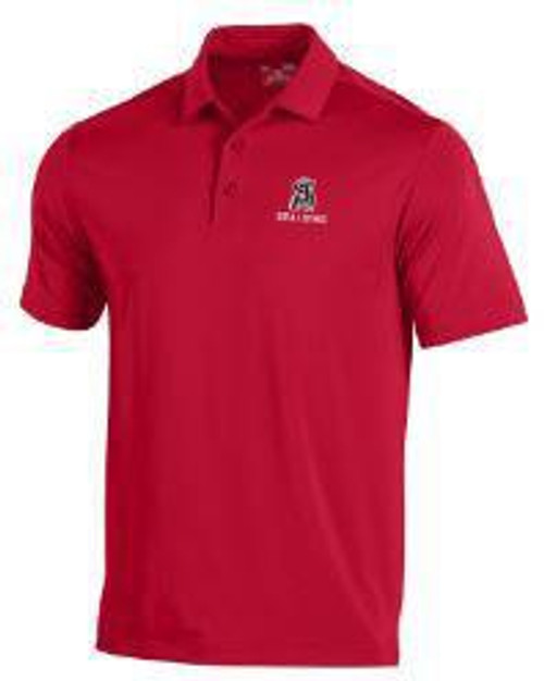 UA T2 Mens Polo Red Short Sleeve