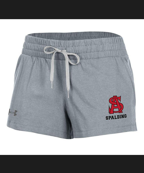 SALE Womens Under Armour Cotton Grey Shorts - Large