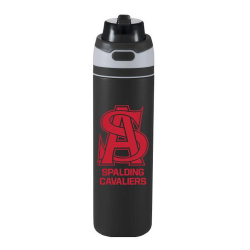 28oz Black Flip Back Stainless Steel Bottle with Straw and Wide Mouth Spout 28oz Black Flip Back Stainless Steel Bottle with Straw and Wide Mouth Spout