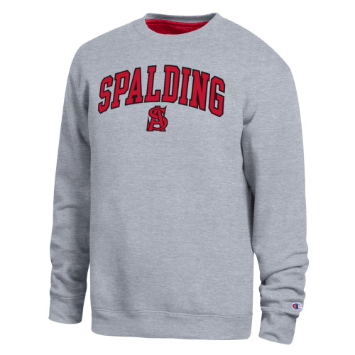 Champion Embroidered Crew Heather Grey New 2026