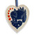 Hugo's Hearts Ornament with white felt backing