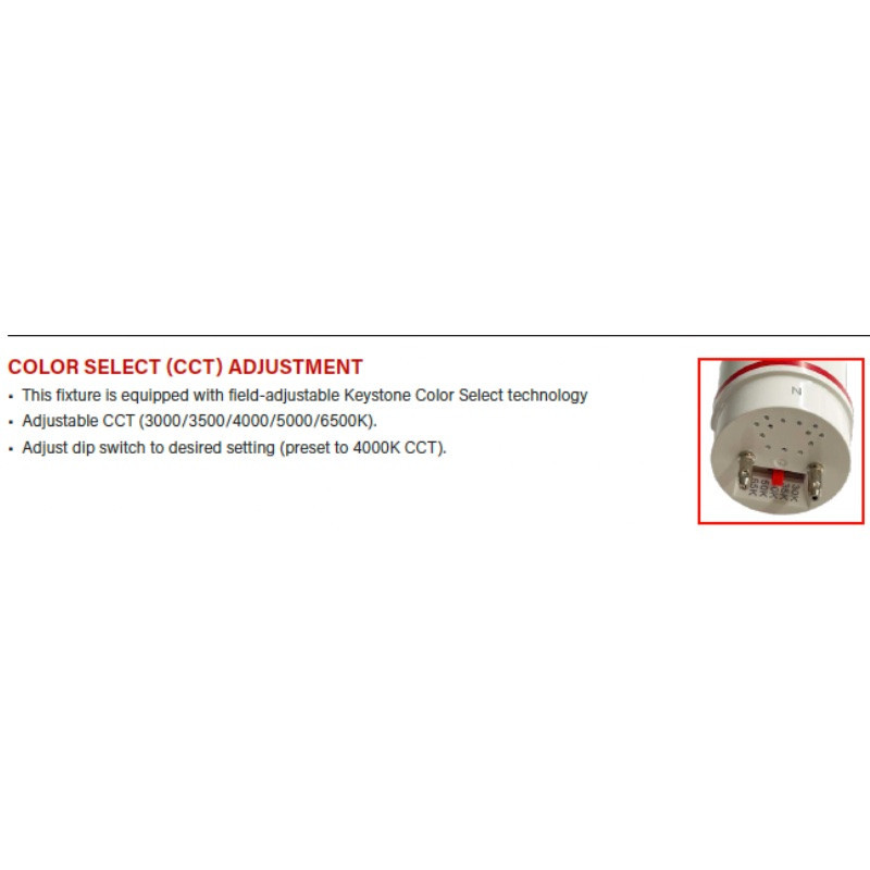 Keystone KT-LED13T8-48G-8CSJ-X3 - 4ft T8 LED Tube - 5CCT