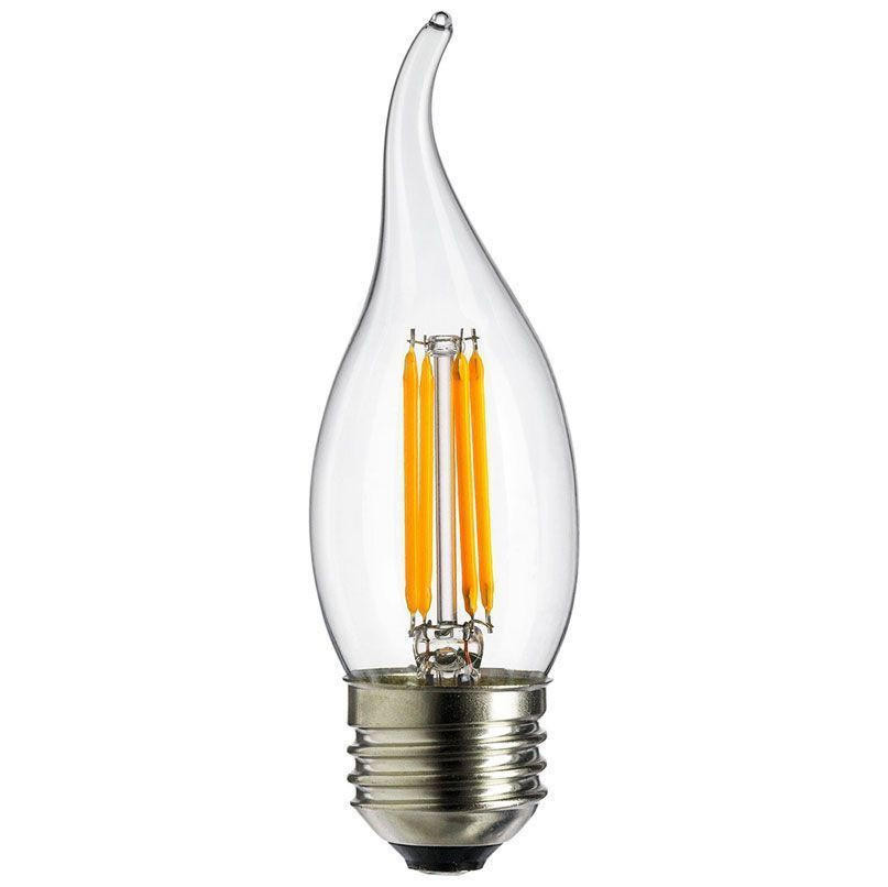 Sunlite LED Filament CA11 Flame Tip Chandelier Light Bulb