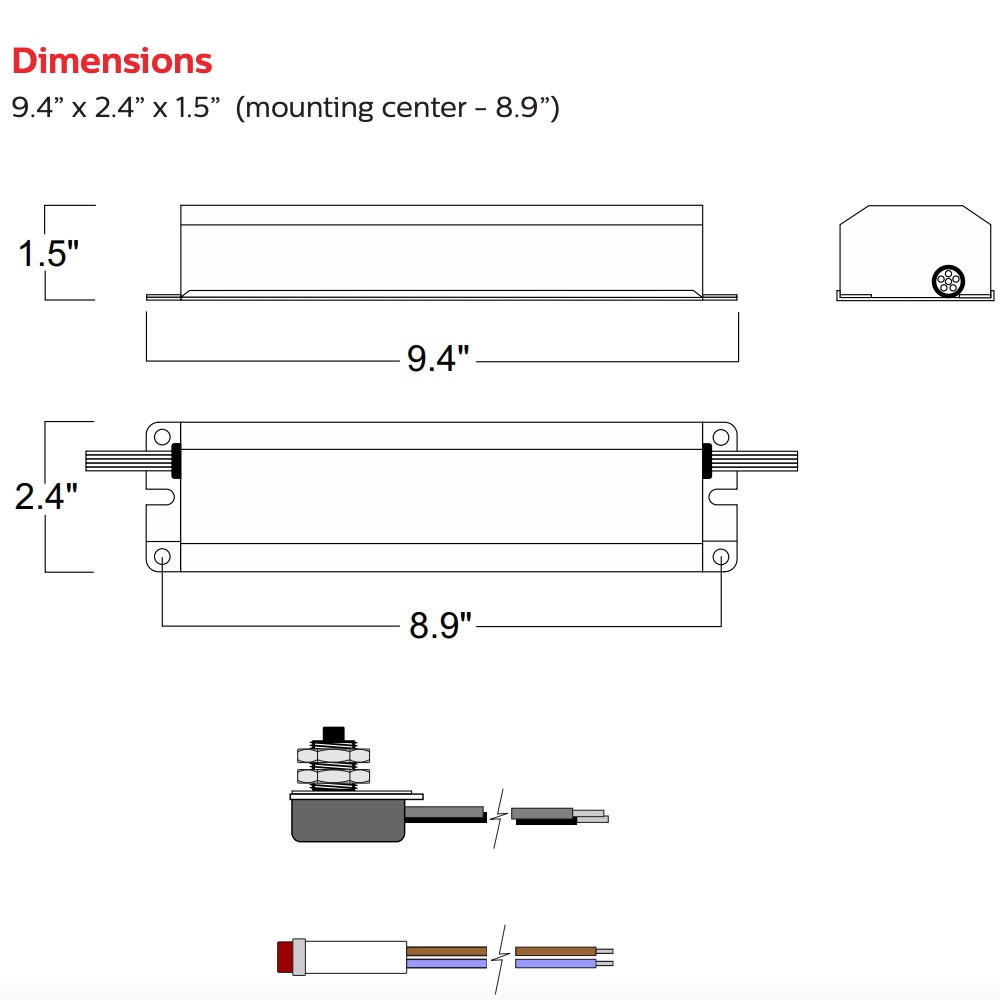 Signify Bodine B100 Emergency Battery Back Up Light Ballast