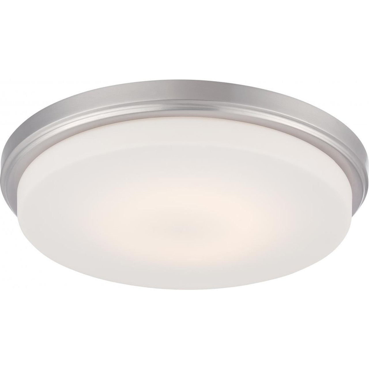 Nuvo Lighting 62-609 Dale Flush Mount Light Brushed Nickel Finish