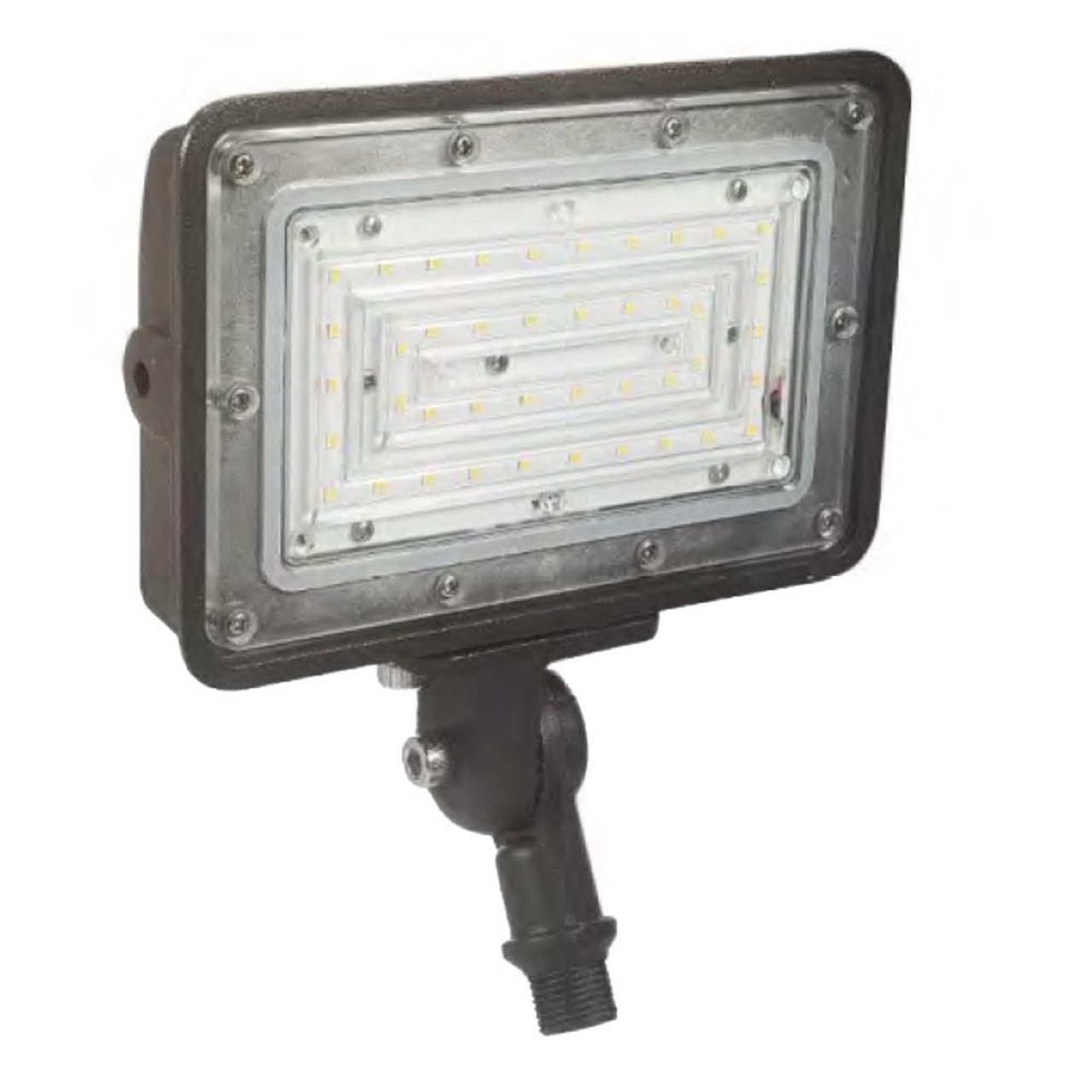 Heavy Duty Waterproof Outdoor LED Flood | Knuckle Mount | Optional