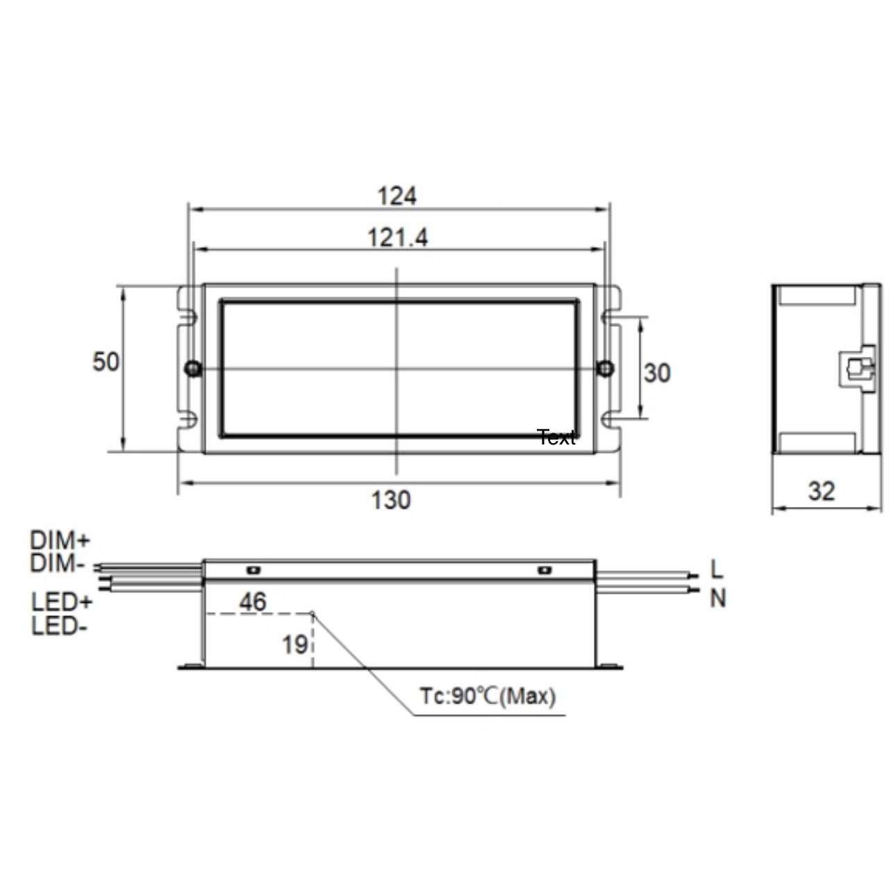 LED Power Supply MSPIDIM45W12S1120 45W LED Driver 100V277V