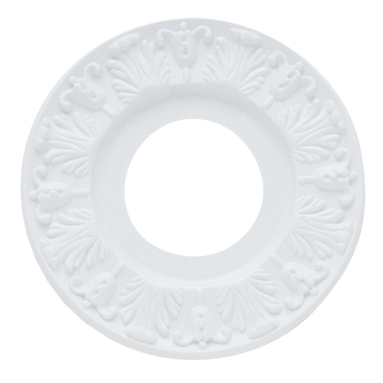 Westinghouse 7702700 Victorian Style Plastic Ceiling Medallion - 10\", White, For Light Fixtures