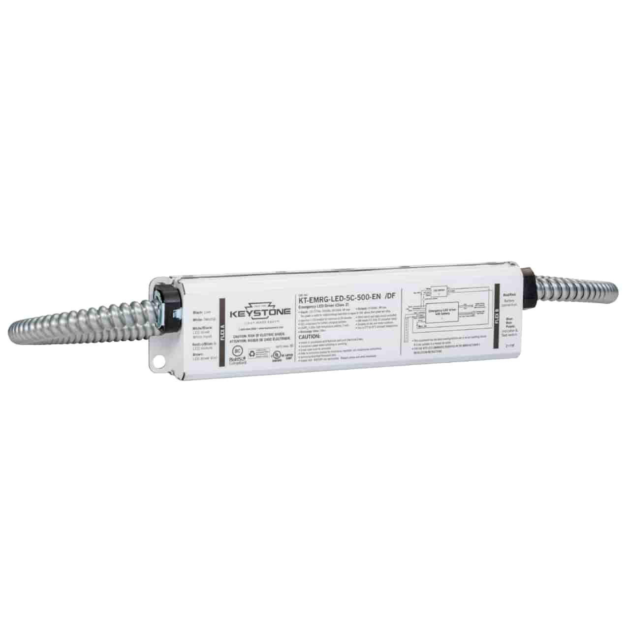 Keystone KT-EMRG-LED-5C-500-EN/DF | Dual Flex Emergency Driver