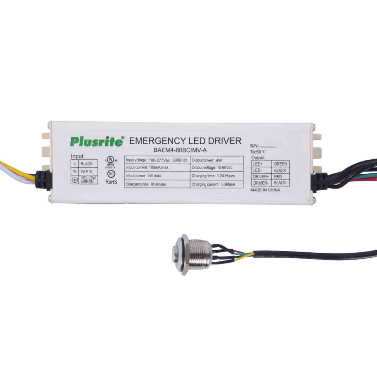 Plusrite 7336 | 4W Emergency LED Driver with Battery Backup