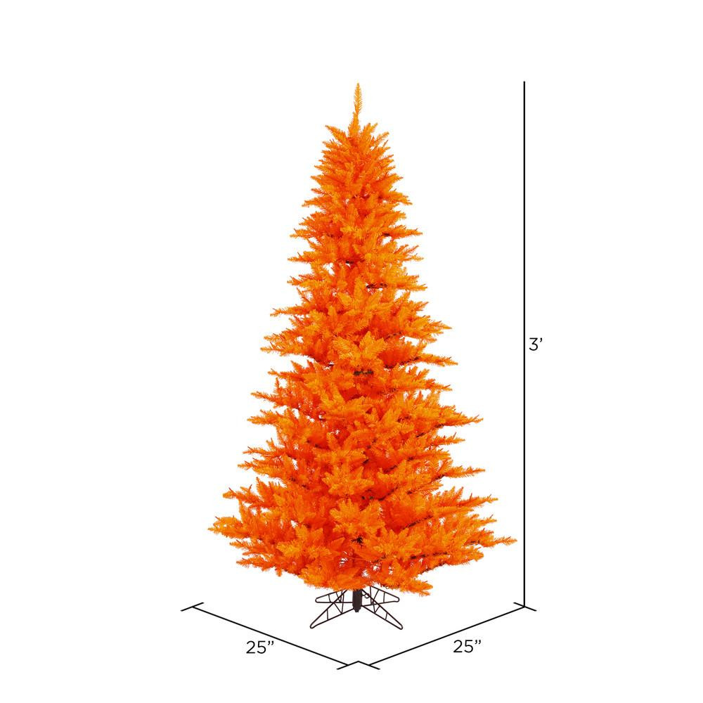 Vickerman K162330 3ft Orange Fir Christmas Tree - Thumbnail 3