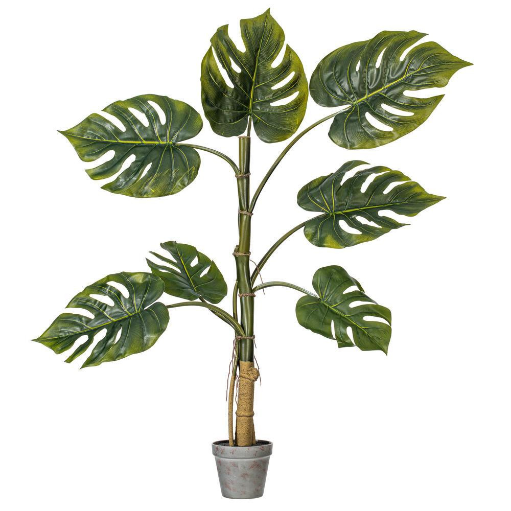 Vickerman 38 inch Artificial Potted Grand Split Philodendron Tree.