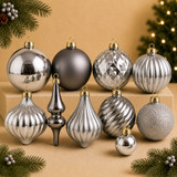 Silver & Pewter Christmas Ornaments